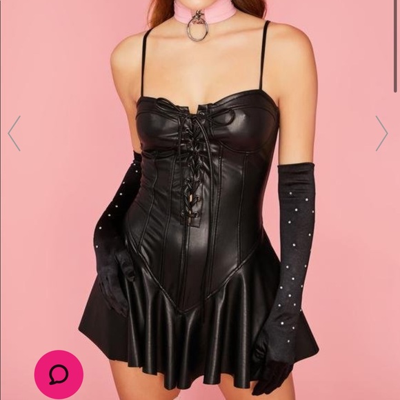 Dolls Kill Dresses & Skirts - Dolls Kill Leather Dress